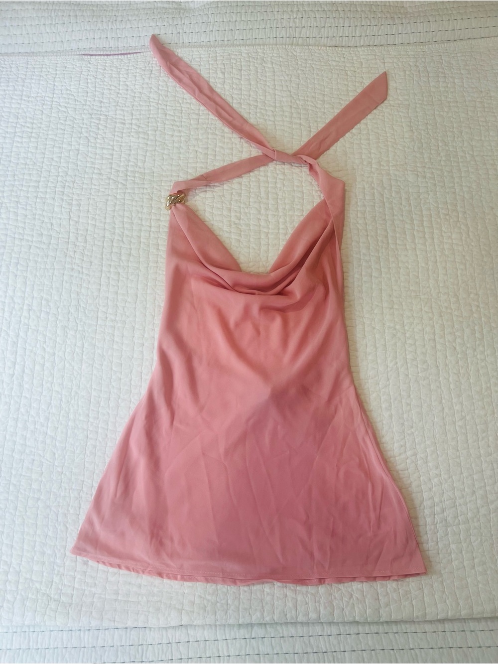 Peppermayo Pink Halter Mini Dress - Picture 3 of 15